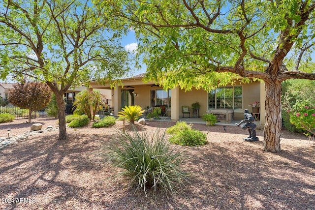 rear view of property with a patio