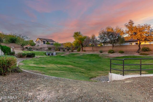12798 W Dove Wing Way, Peoria, AZ 85383 - view of yard at dusk