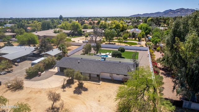 11470 N 64th St, Scottsdale, AZ 85254 - birds eye view of property featuring a residential view and a mountain view