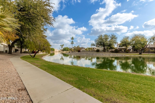 view of water feature