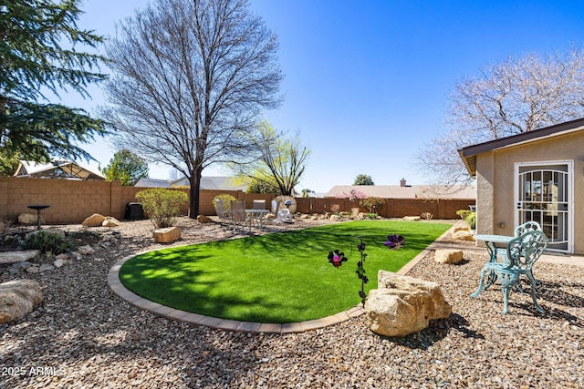 7300 Butte Vis, Prescott Valley, AZ 86315 - view of yard with a fenced backyard and a patio area
