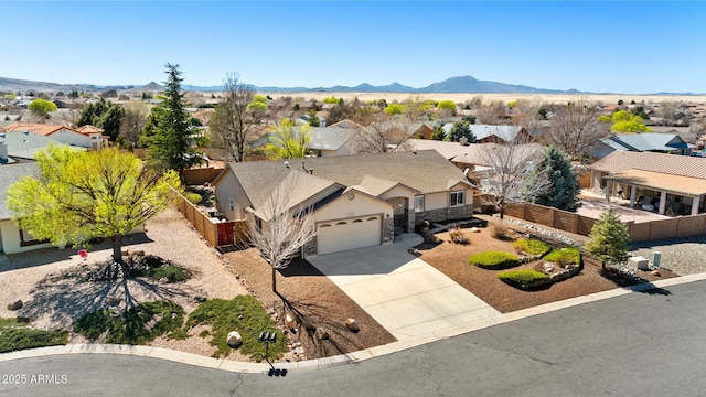 7300 Butte Vis, Prescott Valley, AZ 86315 - bird's eye view featuring a mountain view and a residential view