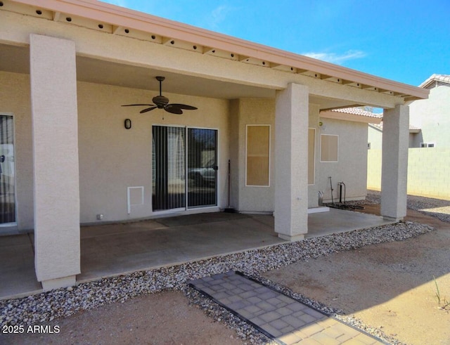 10722 W Quartz Dr, Casa Grande, AZ 85193 - view of patio featuring a ceiling fan