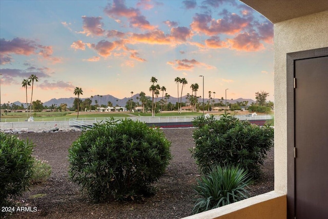 water view featuring a mountain view