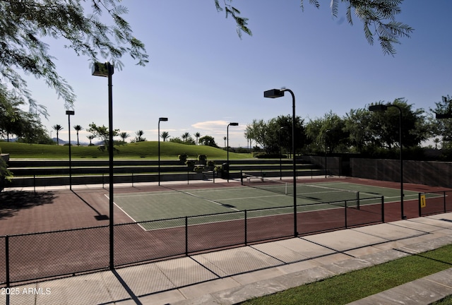 view of sport court featuring community basketball court and fence