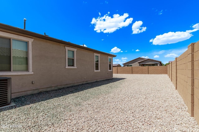 1268 E Jahns Dr, Casa Grande, AZ 85122 - view of yard with a fenced backyard and central AC unit