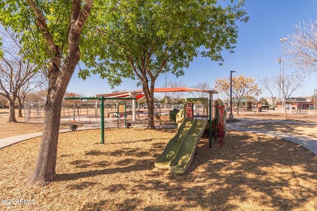 view of play area