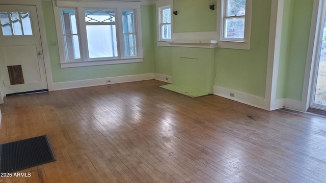 foyer entrance featuring light hardwood / wood-style flooring