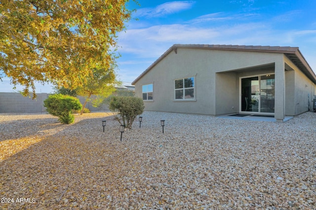 view of rear view of property