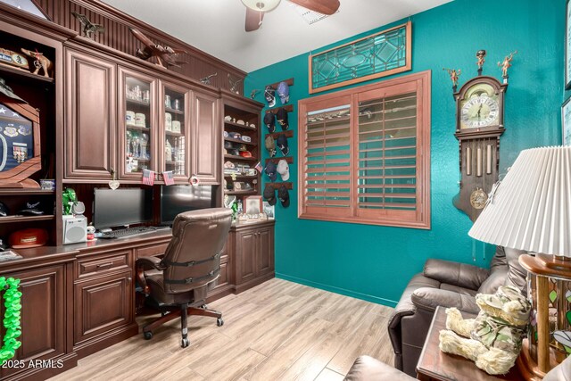 20962 W Thomas Rd, Buckeye, AZ 85396 - office space with a ceiling fan and light wood-style floors