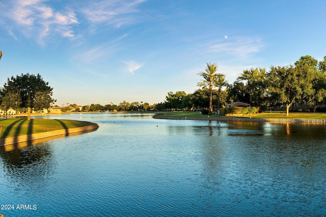 view of water feature