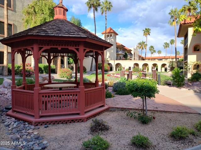 view of home's community with a gazebo
