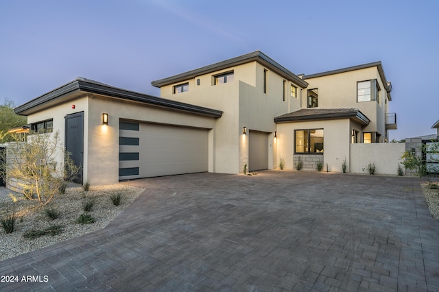 view of front of home featuring a garage