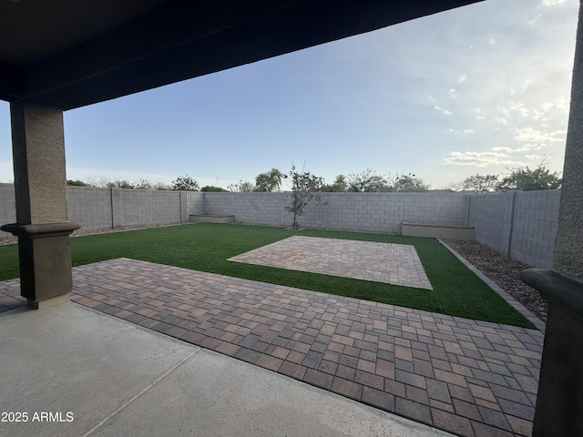 view of patio / terrace with a fenced backyard