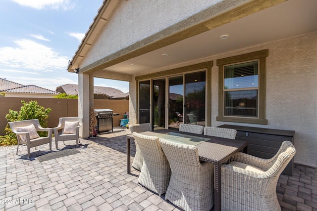 view of patio / terrace with grilling area