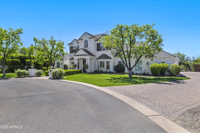 23902 S 202nd Ct, Queen Creek, AZ 85142 - view of front of house with stucco siding and a front yard