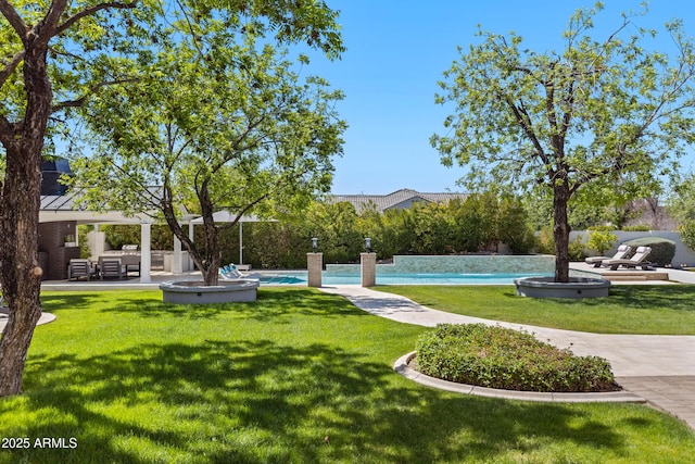 23902 S 202nd Ct, Queen Creek, AZ 85142 - view of home's community with a pool and a yard