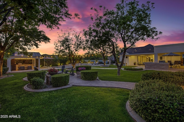 23902 S 202nd Ct, Queen Creek, AZ 85142 - view of property's community featuring a lawn and a patio
