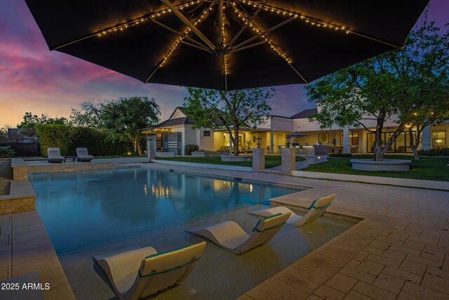 23902 S 202nd Ct, Queen Creek, AZ 85142 - outdoor pool featuring a patio