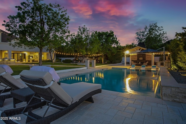 23902 S 202nd Ct, Queen Creek, AZ 85142 - outdoor pool with a patio area
