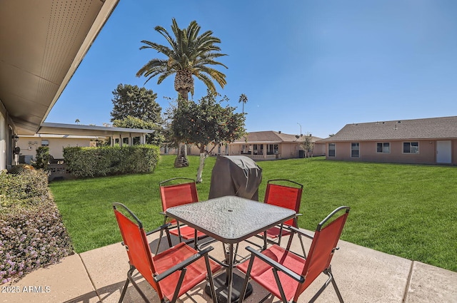 view of patio featuring grilling area