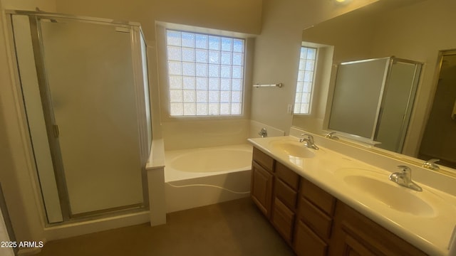 5374 N Ormondo Way, Litchfield Park, AZ 85340 - full bath featuring a stall shower, a garden tub, and double vanity