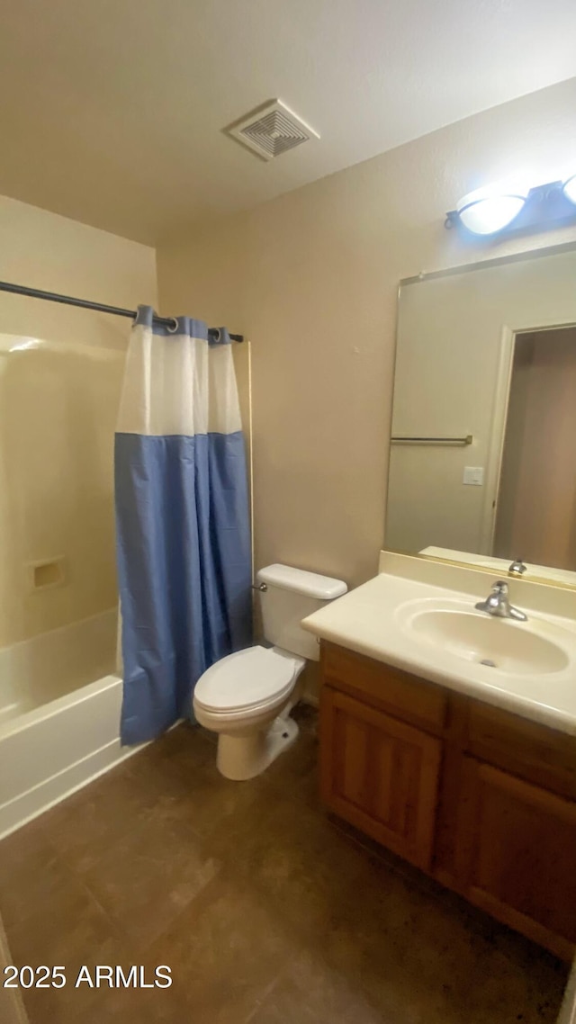 5374 N Ormondo Way, Litchfield Park, AZ 85340 - bathroom featuring vanity and shower / bath combo with shower curtain