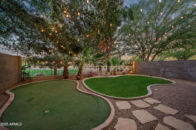 3773 E Stampede Dr, Gilbert, AZ 85297 - view of yard featuring an area to practice putting