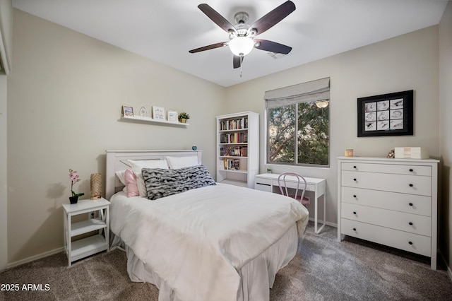 3773 E Stampede Dr, Gilbert, AZ 85297 - carpeted bedroom featuring baseboards and ceiling fan