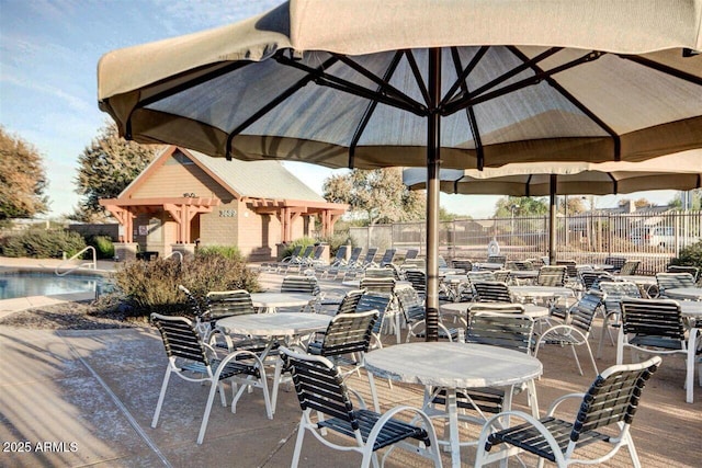 3773 E Stampede Dr, Gilbert, AZ 85297 - view of patio featuring a community pool