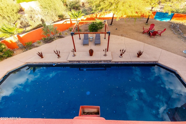 view of pool with a patio