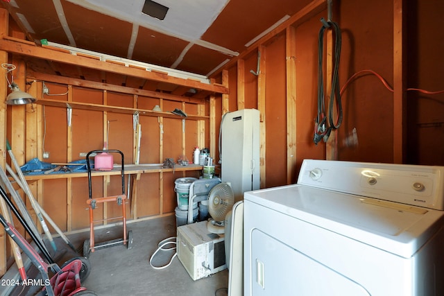 washroom featuring washer / clothes dryer