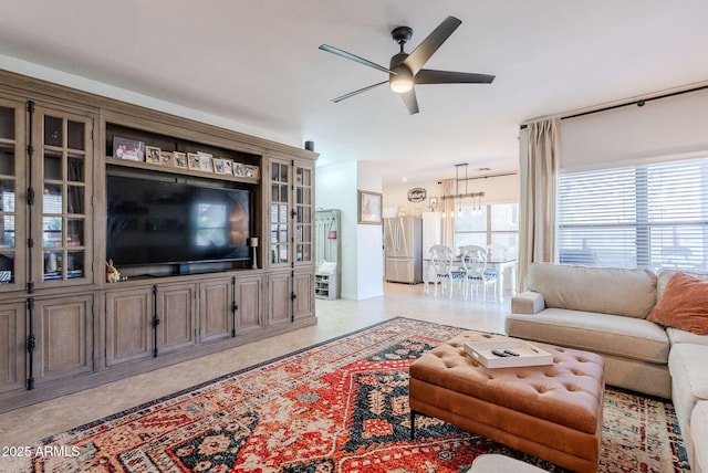 1145 E Lowell Ave, Gilbert, AZ 85295 - living room with ceiling fan