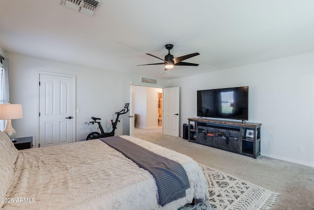 1145 E Lowell Ave, Gilbert, AZ 85295 - bedroom featuring carpet flooring, a ceiling fan, and baseboards