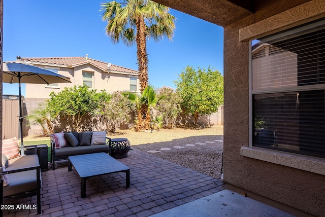 1145 E Lowell Ave, Gilbert, AZ 85295 - fenced backyard with a patio area and an outdoor hangout area