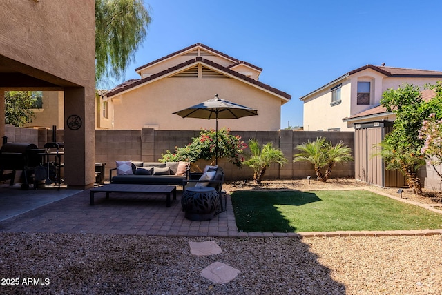 1145 E Lowell Ave, Gilbert, AZ 85295 - view of yard featuring a patio and outdoor lounge area