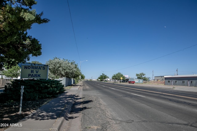 view of road