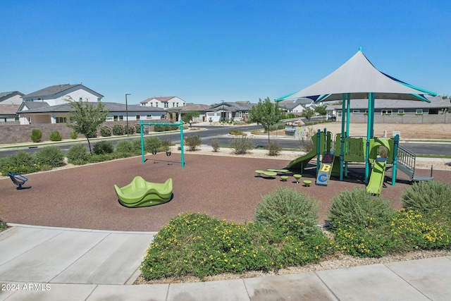 view of jungle gym