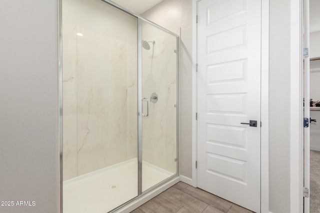 bathroom with walk in shower