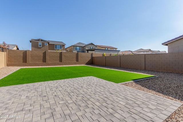 view of yard featuring a patio area