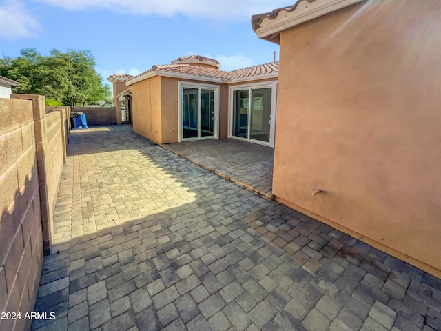 view of patio / terrace with a fenced backyard