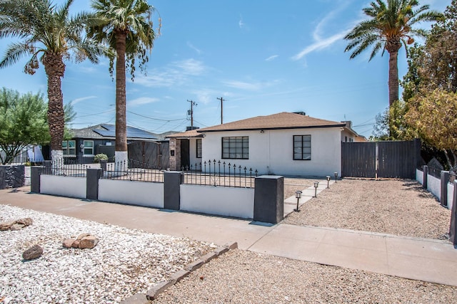 view of ranch-style home