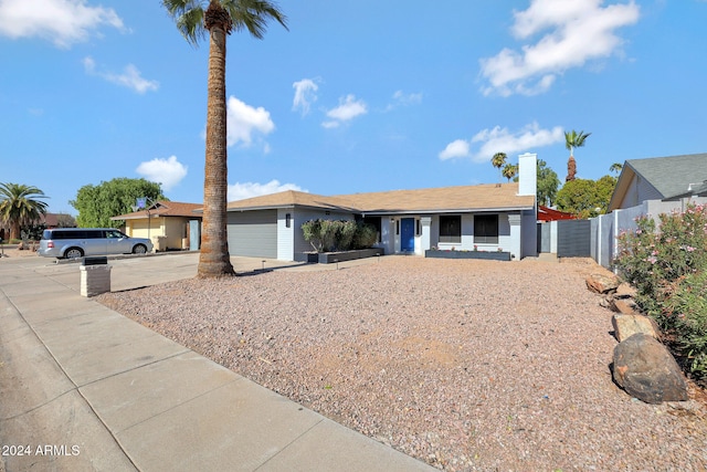 view of ranch-style home