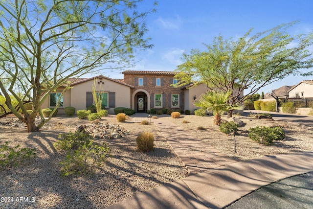 view of mediterranean / spanish house