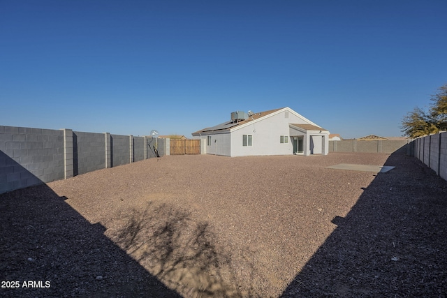 view of yard featuring central AC