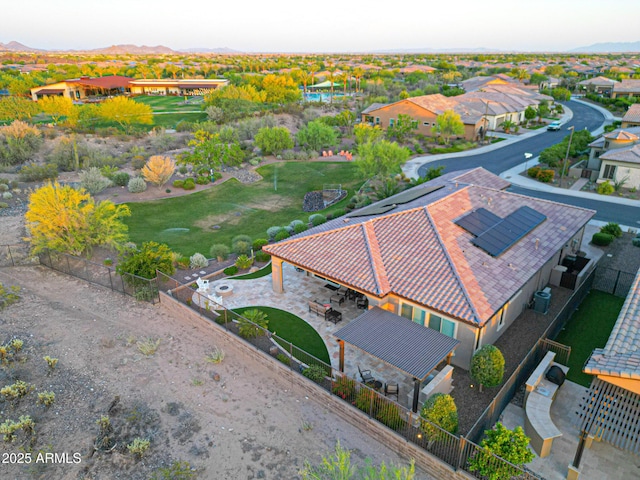 13236 W Montansoro Ln, Peoria, AZ 85383 - aerial perspective of suburban area with mountains