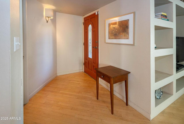 entryway featuring light hardwood / wood-style floors