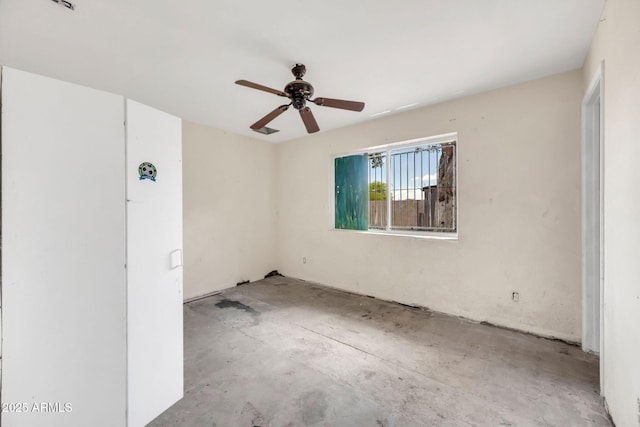 875 E Flint St, Chandler, AZ 85225 - empty room featuring concrete floors and ceiling fan
