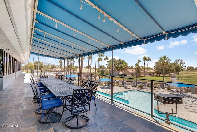 6942 S Championship Dr, Chandler, AZ 85249 - view of patio with a community pool