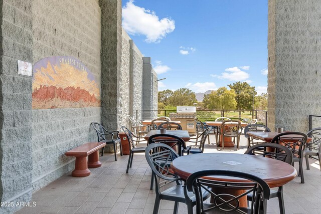 6942 S Championship Dr, Chandler, AZ 85249 - view of patio / terrace featuring outdoor dining space